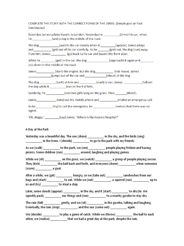 A Day at The Park | PDF