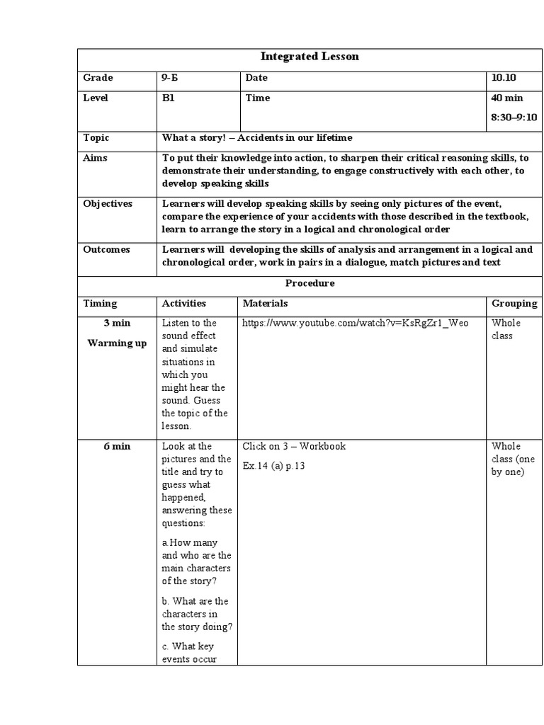Integrated lesson marina dubova group 44 pdf