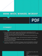 WWW: When. Winners. Worship: Module 2 - Lesson 5