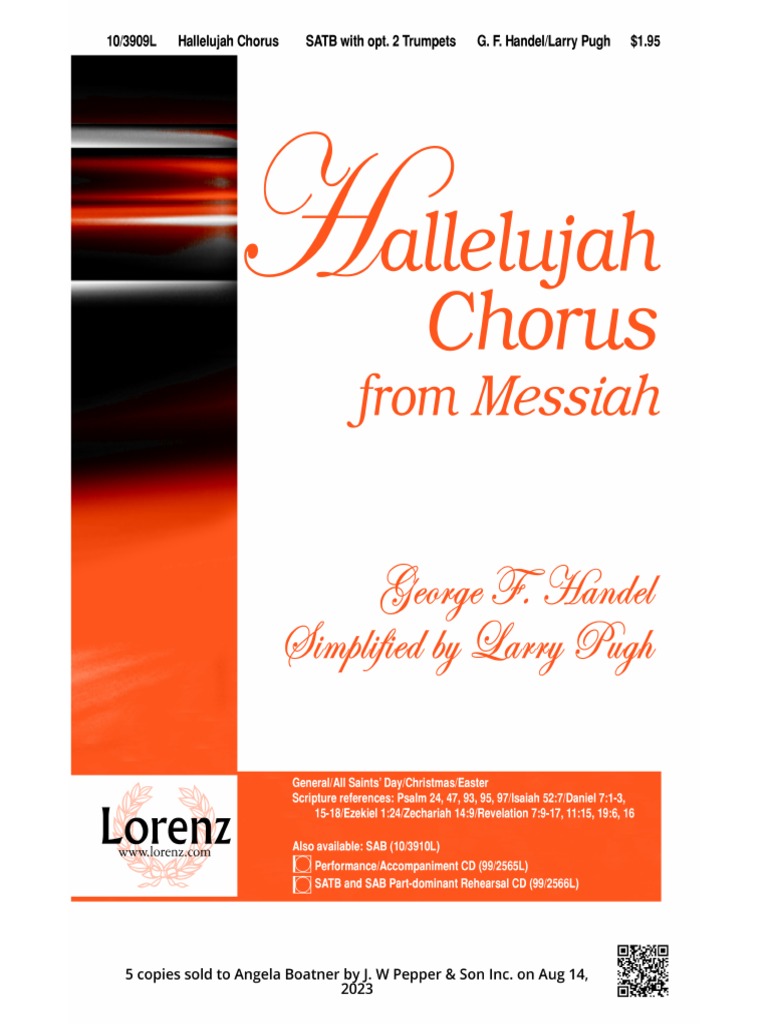 Hallelujah Chorus Satb PDF