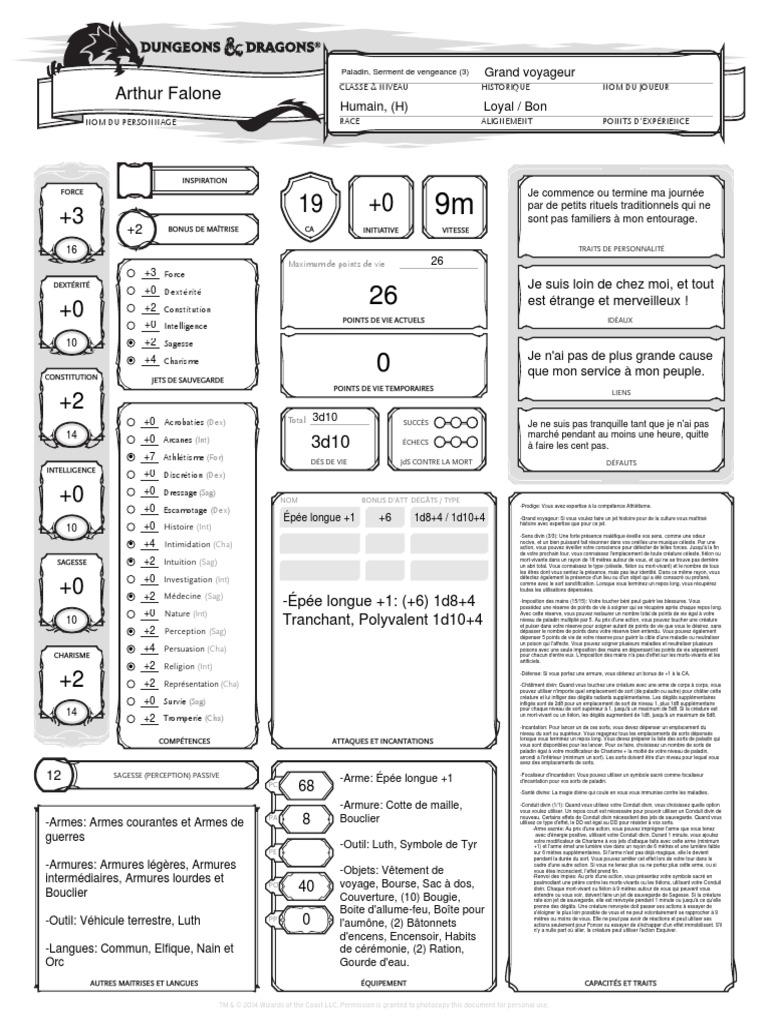D&D Arthur Falone | PDF
