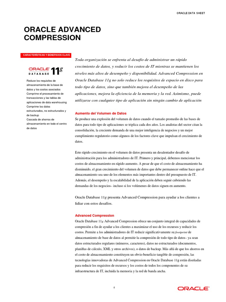 Oracle Advanced Compression PDF