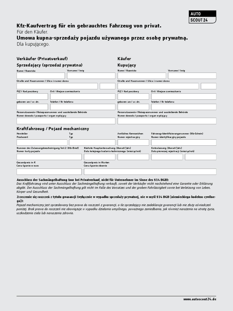 Czy Królik Należy Do Rodziny Wyrazów Król Polsko Niemiecka Umowa Kupna Sprzedazy 230814 175329 | PDF