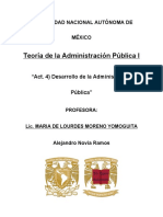 Act. 4) Desarrollo de la Administración Pública