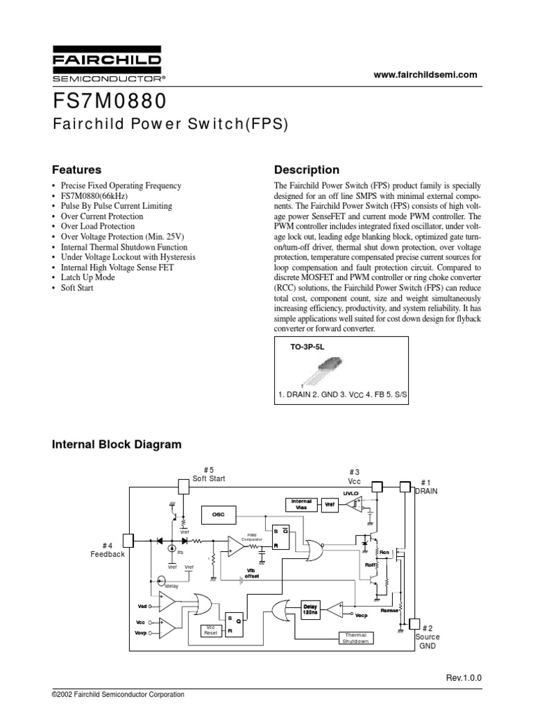 Pièce électronique Neuf Composant électronique FS7M0880 7M0880 Fairchild Power Switch FPS TO-3P - 1 Pièce, Pour Réparation Pièce électronique 7M0880 - Foto 3