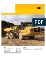 CAT 730 Dumper Especifications