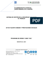 Programa de Orden y Aseo - Documento