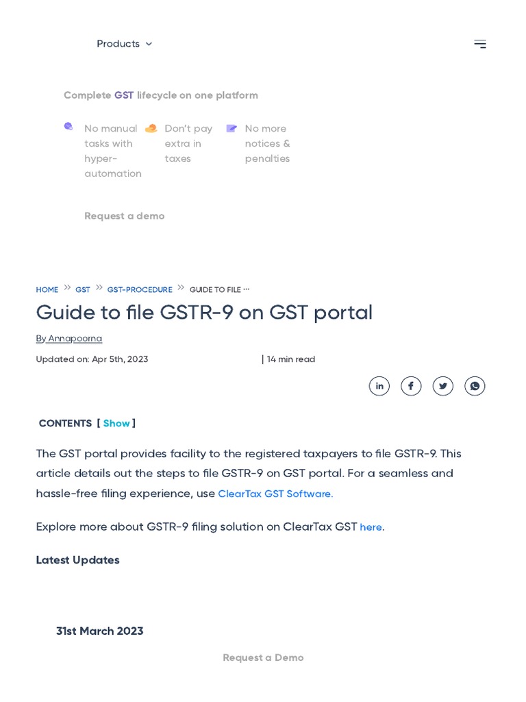 Who Has To File Gstr 9