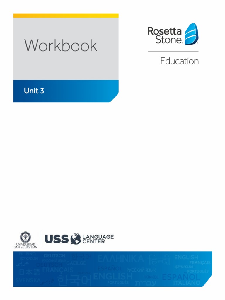Unit 3 Workbook (All Activities) | PDF