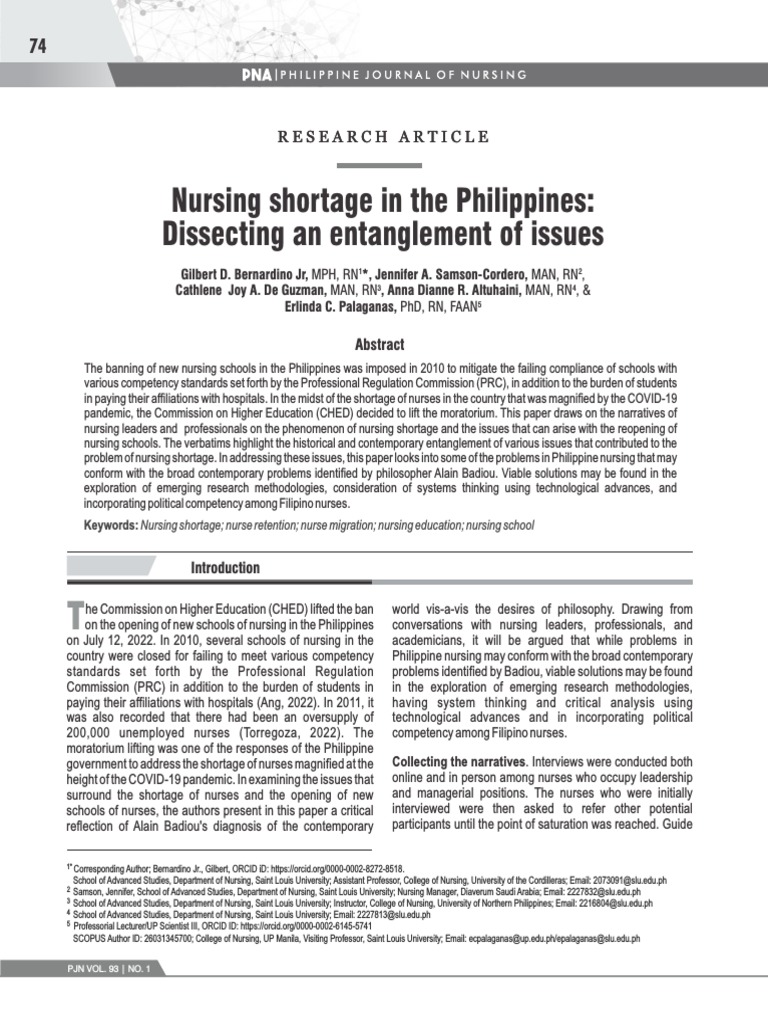 Nursing Shortage Pdf