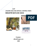 Model Rencana Haccp Industri Nata de Coco