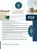 Catálogo de Yates - Temporada 2023 - Ancon Beach