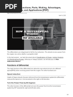 Differential Functions Parts Woking Advantages Disadvantages and Applications PDF