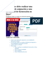 Debo o No Debo Realizar Una Solicitud de Asignación A Una Modalidad de Facturación en Línea