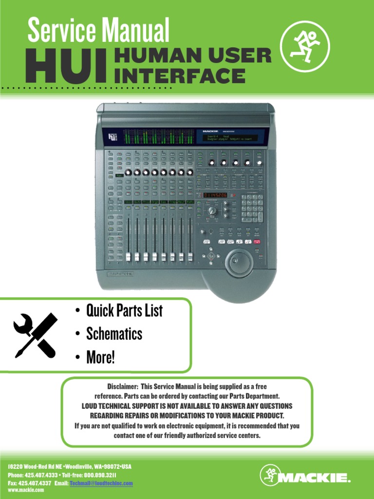00 Service Manual - HUI | PDF