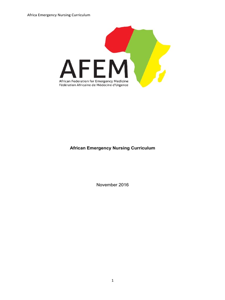 African Emergency Nursing Curriculum | PDF