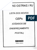 Lista de CEP Rio das Ostras