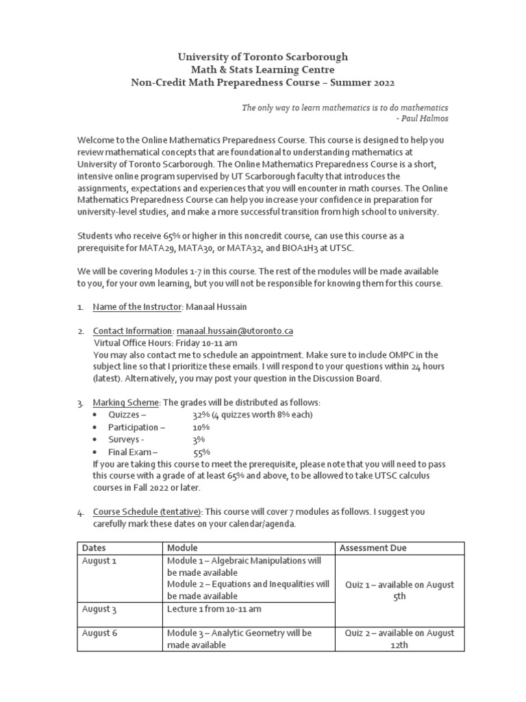 Online mathematics preparedness couese s22 pdf