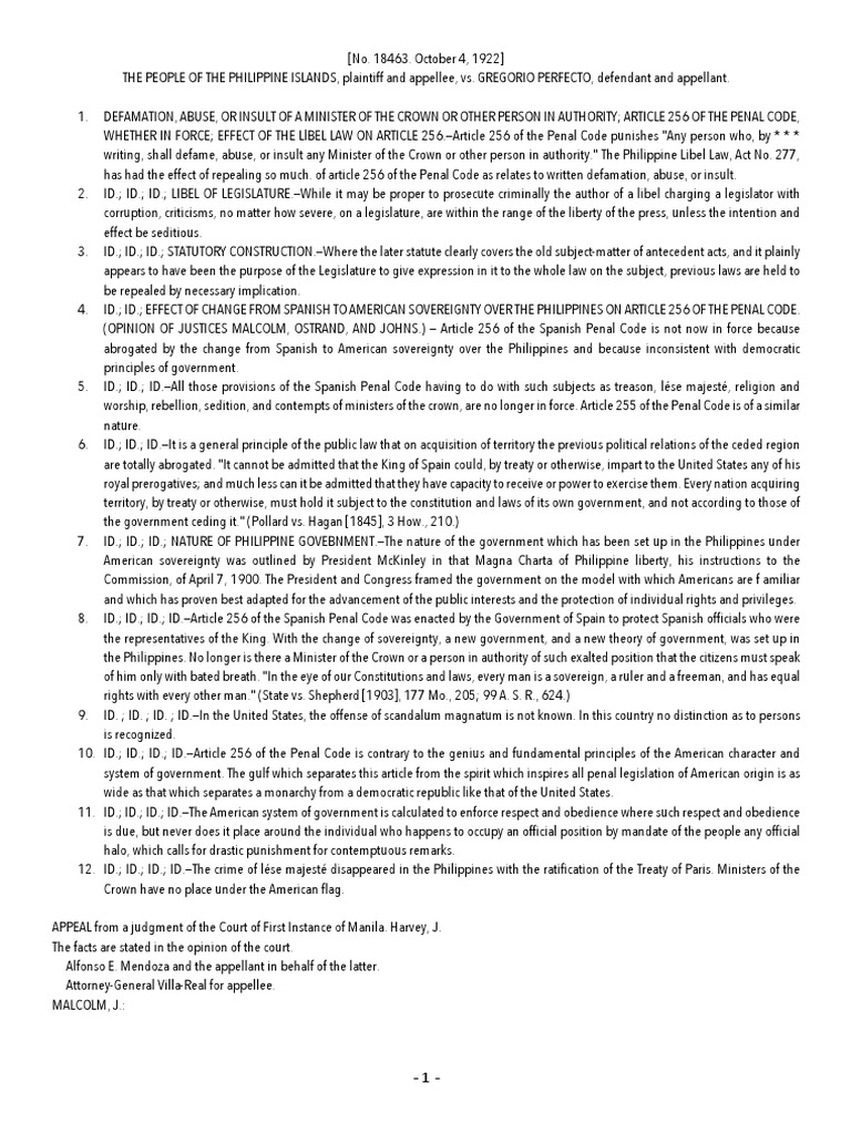 Philippine Defamation Law Overview | PDF | Defamation | Judgment (Law)
