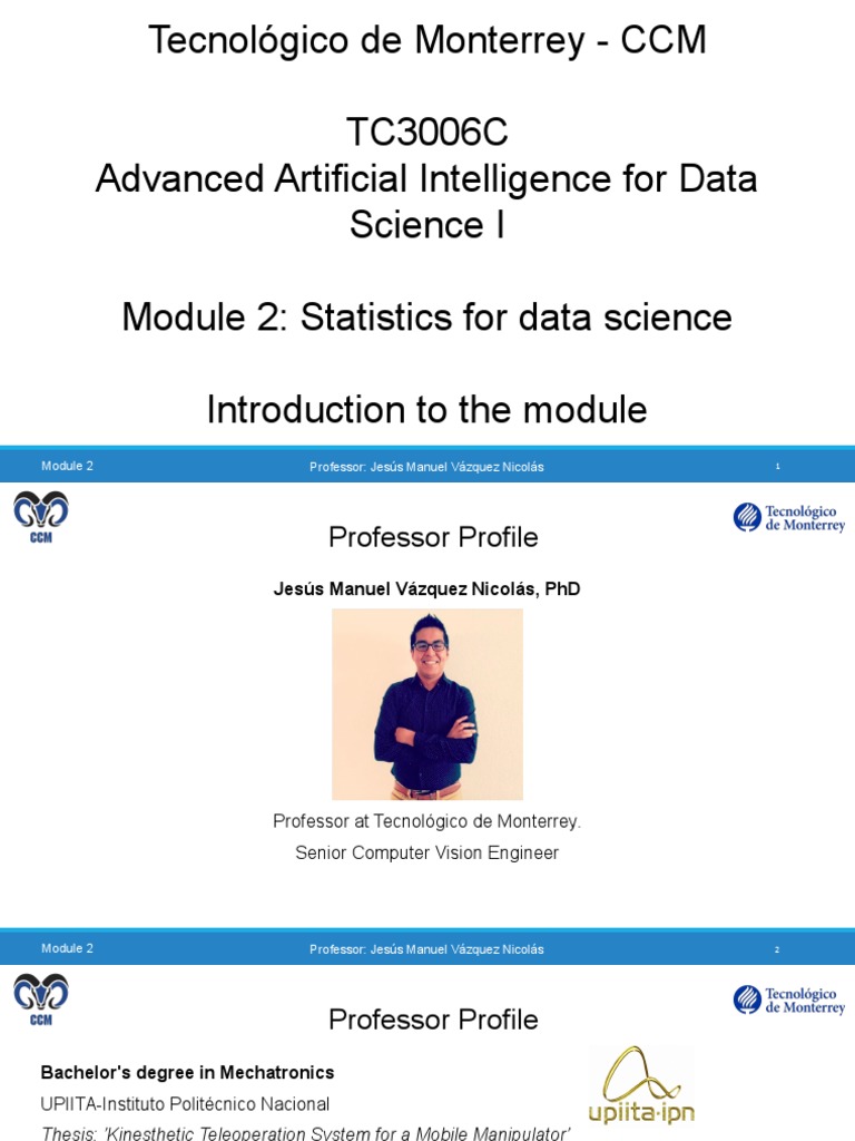 Statistics for AI and Data Science Module | PDF | Artificial ...