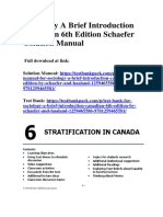 Sociology A Brief Introduction Canadian 6th Edition Schaefer Solutions Manual Download