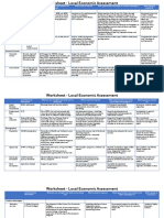 Local Economic Assessment Worksheet - 1