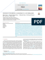 Assessment of Microplastics As Contaminants in A Coal Mining Region