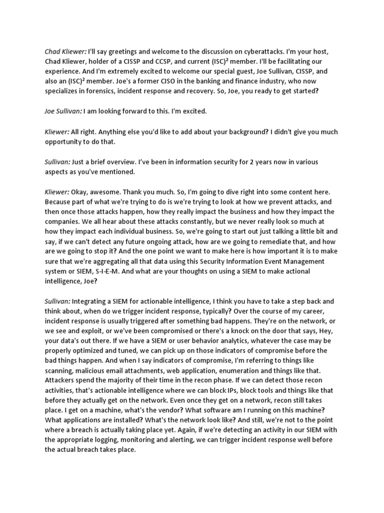 Chapter 4 Impact of Cyber Attacks | PDF | Computer Science | Systems ...