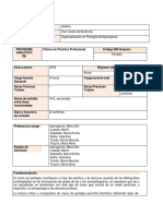 Programa Posgrado Analítico CLÍNICA DE PRÁCTICA PROFESIONAL