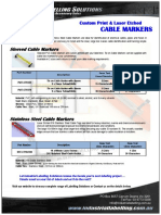 Cable Markers - PVC - Stainless Steel Cable Markers