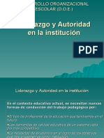 Liderazgo y Autoridad en La Institucion