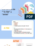 A Fim Ou Afim