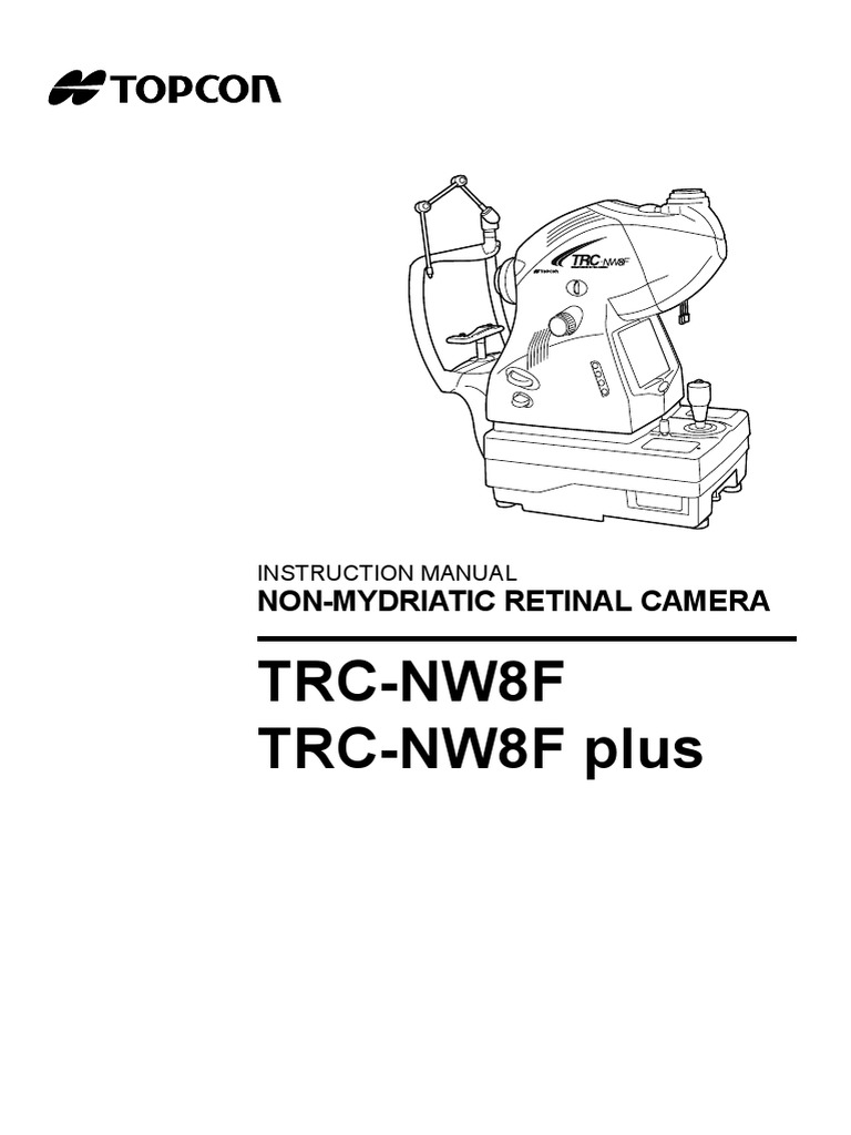 Topcon Fag Trc Nw8f Plus User Manual | PDF