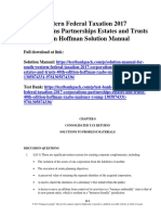 South-Western Federal Taxation 2017 Corporations Partnerships Estates and Trusts 40th Edition Hoffman Solutions Manual Download
