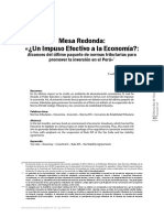 Mesa Redonda: ¿Un Impuso Efectivo A La Economía?