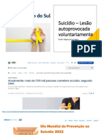 Aula - Suicídio - Lesão Autoprovocada Voluntariamente