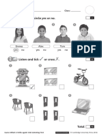 Unit Welcome Worksheet