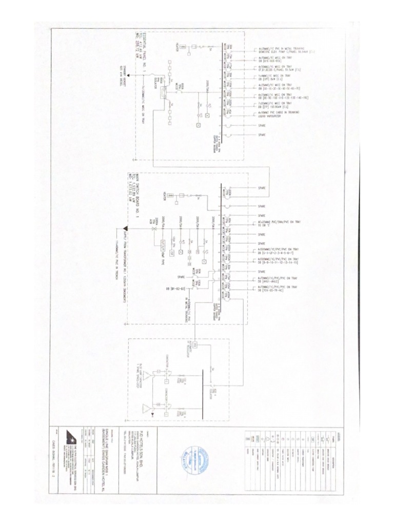 SINGLE LINE DIAGRAM MSB | PDF