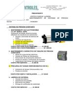 Cotizacion Mantenimiento Bombas Presion Constante Sumidero Aci Edificio Parque Aurora 2023