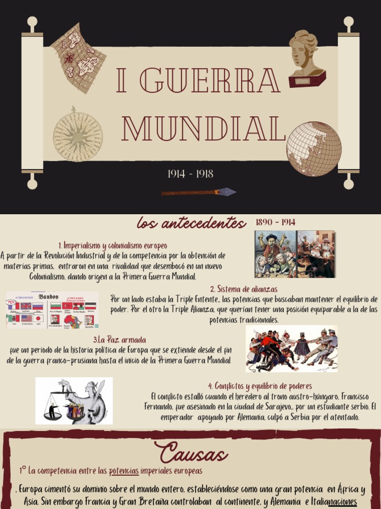 Causas y Consecuencias de la I Guerra Mundial | PDF | Viajes y turismo ...