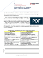 Aula 03 - Transformação Entre Discurso Direto e Discurso Indireto