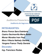 Planeacion de Auditoria de Ingresos