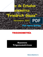 Trigonometría (Raz. Trigonométricas I)