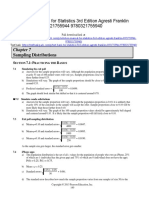 Statistics 3rd Edition Agresti Solutions Manual Download