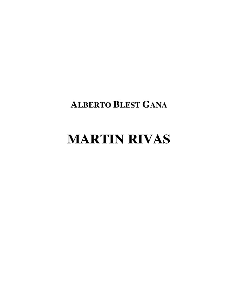 Martín Rivas | PDF | Agustín De Hipopótamo