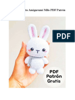 Lindo Conejito Amigurumi Milo PDF Patron Gratis