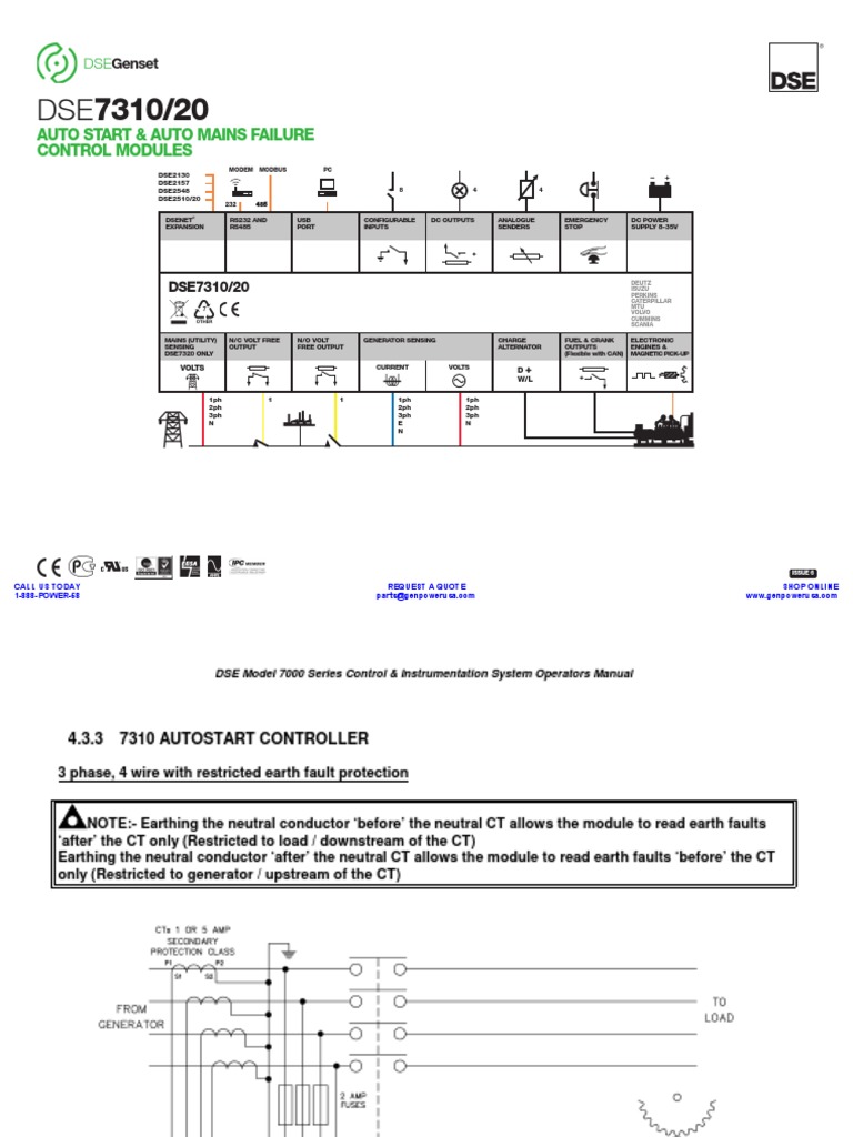 Deep Sea Controller 7310 Drawing | PDF