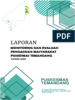 Laporan Evaluasi Pengaduan Tahun 2020