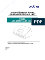 Parts Reference List: Model: ADS-2500W / ADS-2600W