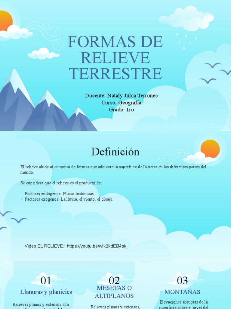 Formas de Relieve Terrestre | PDF
